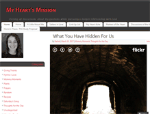 Tablet Screenshot of myheartsmission.com